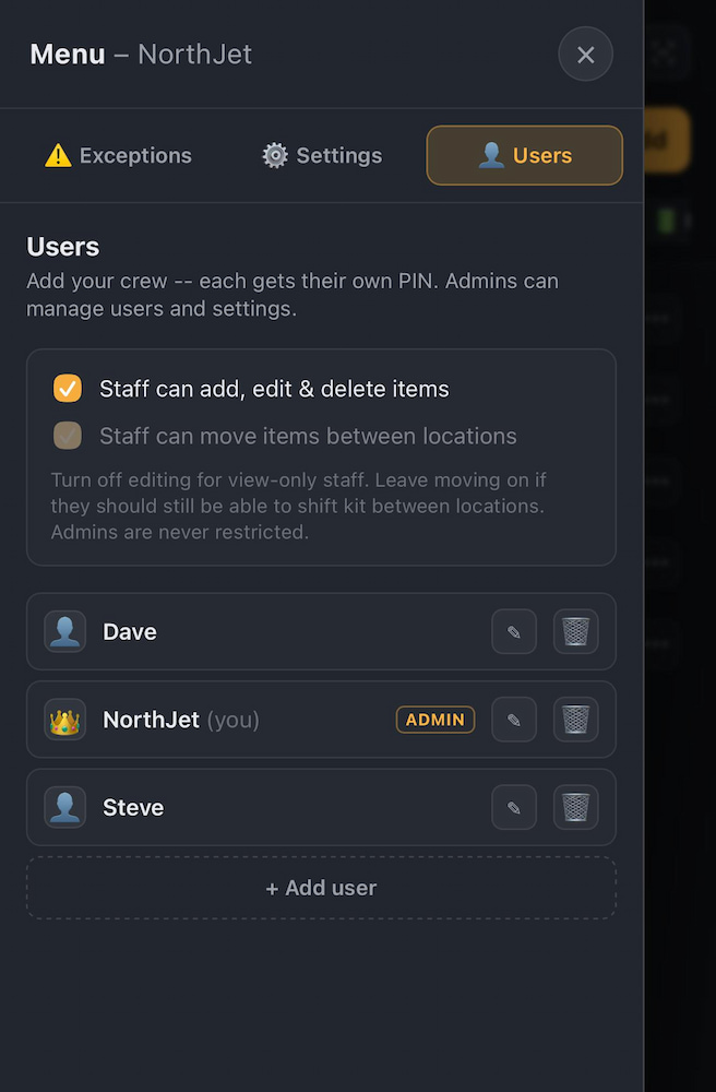 Low friction for the end user